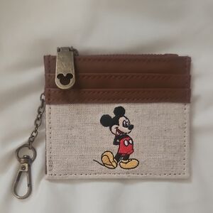 Disney Mickey Mouse Brown and Cream Wallet